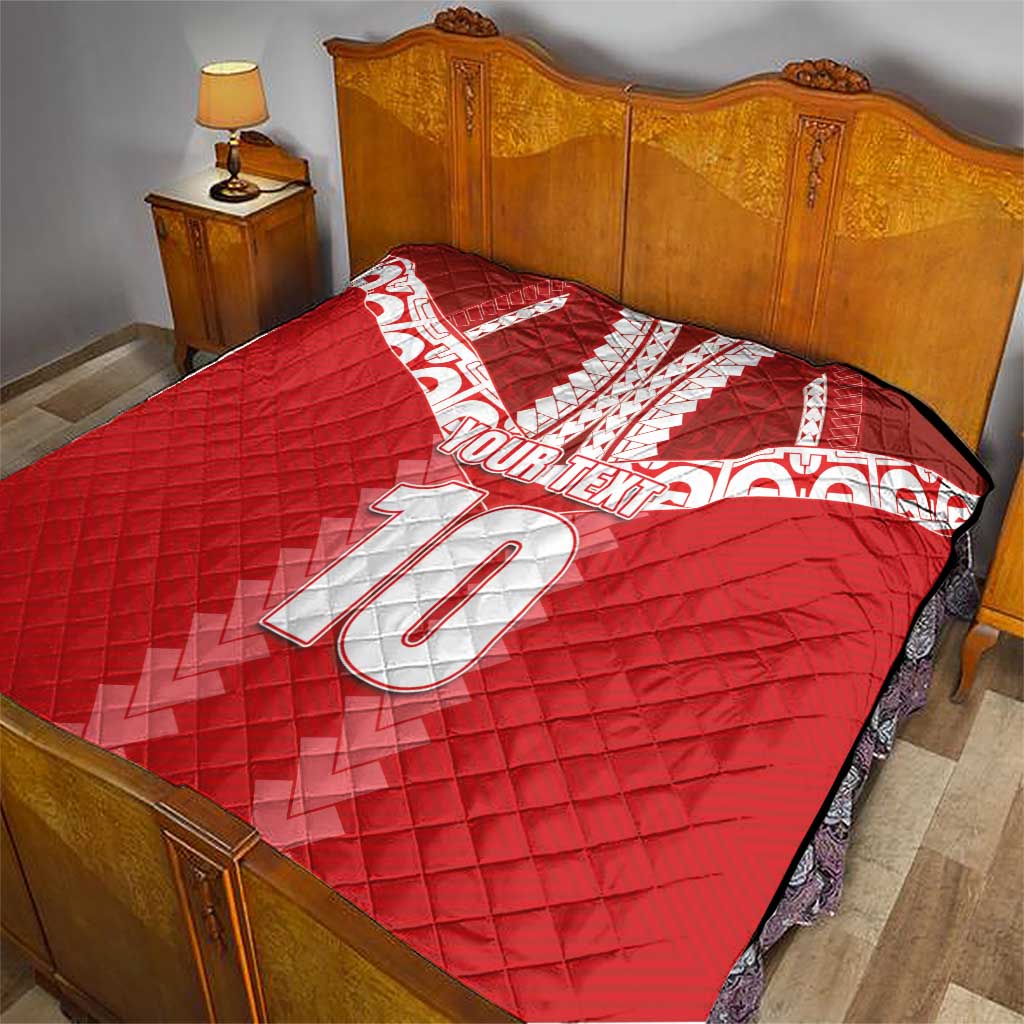 Custom Tahiti Football Polynesian Pattern Quilt