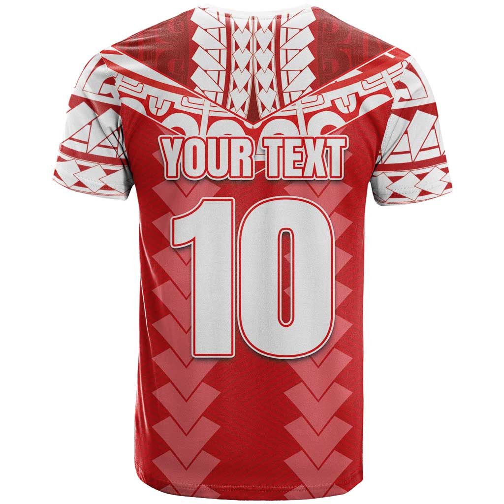Custom Tahiti Football Polynesian Pattern T Shirt
