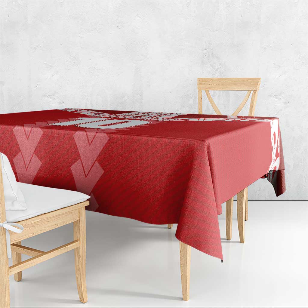 Custom Tahiti Football Polynesian Pattern Tablecloth