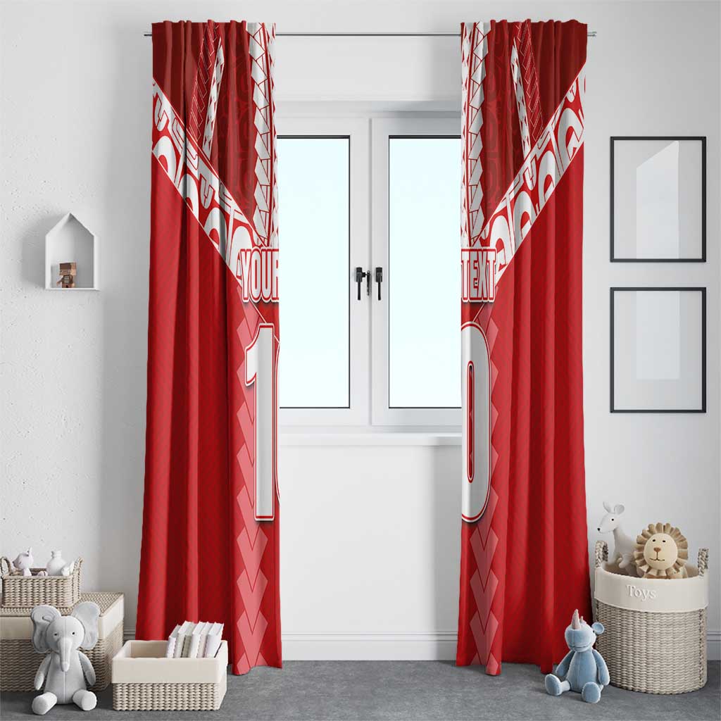Custom Tahiti Football Polynesian Pattern Window Curtain