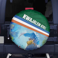 Marshall Islands Kwajalein Atoll Spare Tire Cover Polynesian Pattern and Undersea Animals