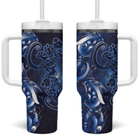 New Zealand Gecko Maori Art Tattoo Tumbler With Handle Matariki Mode