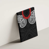 Samoan Traditional Art Tattoos Canvas Wall Art Tatau Tribal Motifs with Ula Fala Black - Polynesian Pride