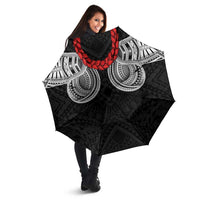 Samoan Traditional Art Tattoos Umbrella Tatau Tribal Motifs with Ula Fala Black - Polynesian Pride