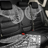 Samoan Traditional Art Tattoos Back Car Seat Cover Tatau Roman Reigns Black Color - Polynesian Pride