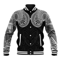 Samoan Traditional Art Tattoos Baseball Jacket Tatau Roman Reigns Black Color LT03 Unisex Black - Polynesian Pride