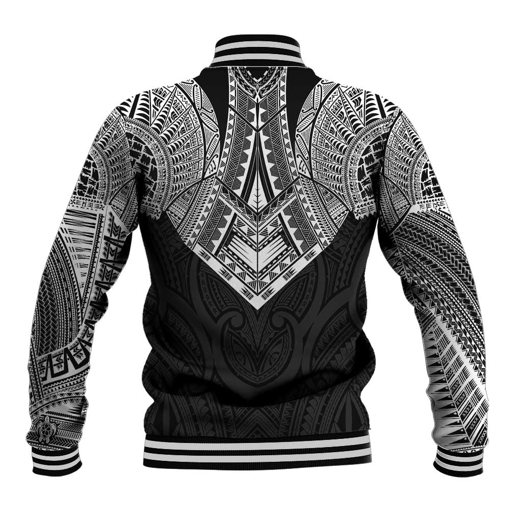 Samoan Traditional Art Tattoos Baseball Jacket Tatau Roman Reigns Black Color LT03 - Polynesian Pride