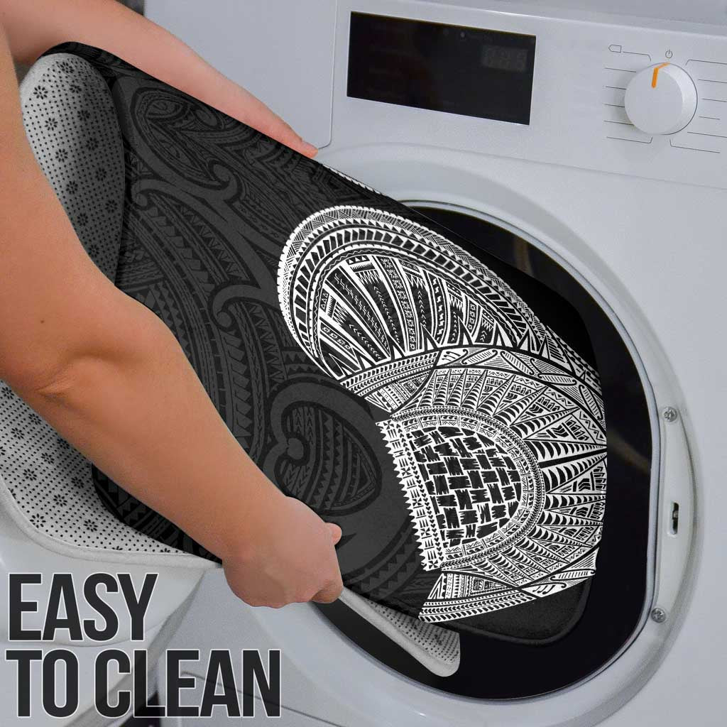 Samoan Traditional Art Tattoos Bathroom Set Tatau Roman Reigns Black Color - Polynesian Pride