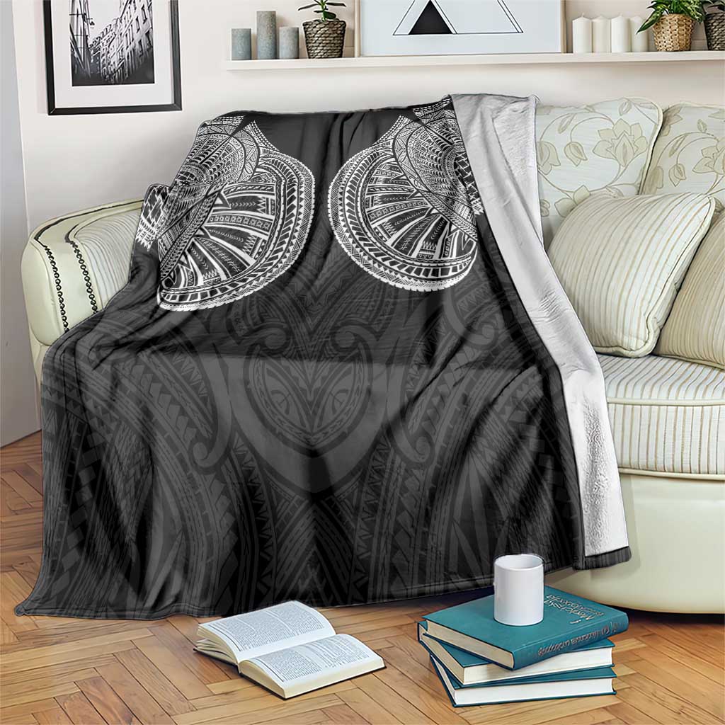 Samoan Traditional Art Tattoos Blanket Tatau Roman Reigns Black Color - Polynesian Pride