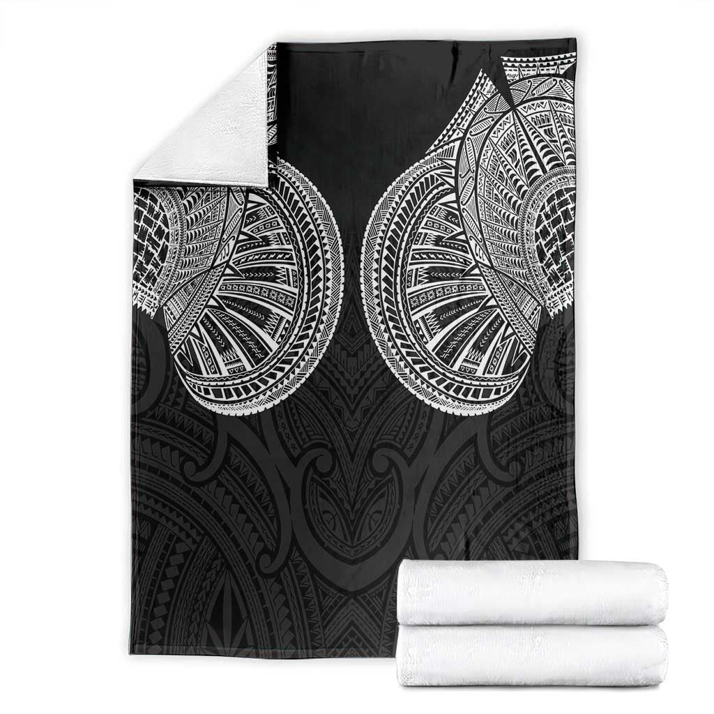 Samoan Traditional Art Tattoos Blanket Tatau Roman Reigns Black Color - Polynesian Pride