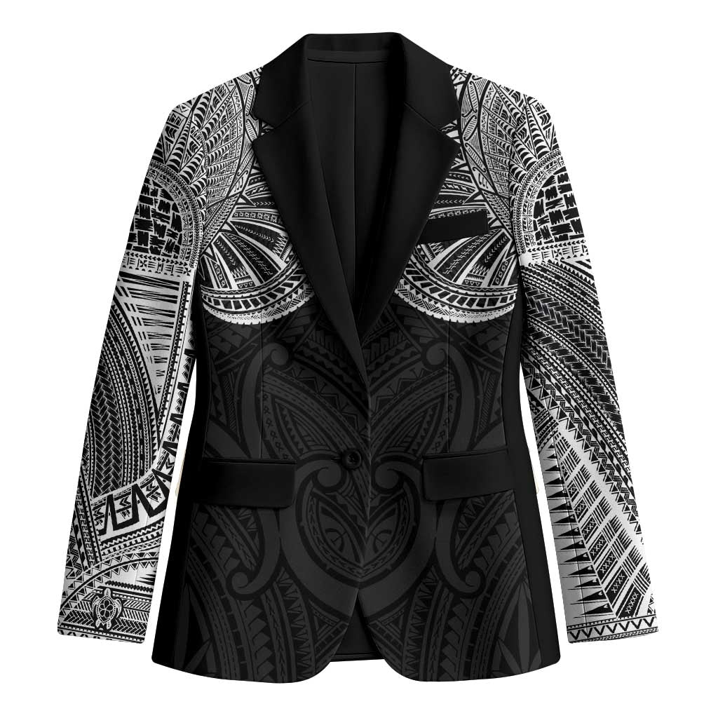 Samoan Traditional Art Tattoos Blazer Tatau Roman Reigns Black Color LT03 Unisex Black - Polynesian Pride