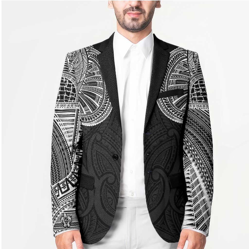 Samoan Traditional Art Tattoos Blazer Tatau Roman Reigns Black Color LT03 - Polynesian Pride