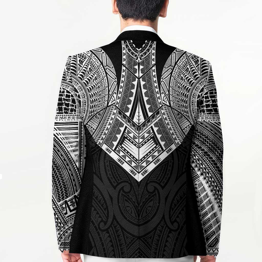 Samoan Traditional Art Tattoos Blazer Tatau Roman Reigns Black Color LT03 - Polynesian Pride