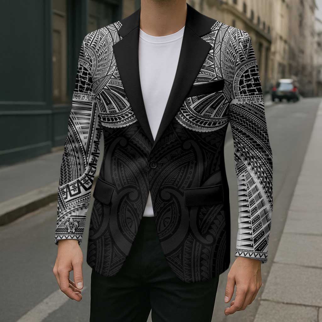 Samoan Traditional Art Tattoos Blazer Tatau Roman Reigns Black Color LT03 - Polynesian Pride