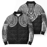Samoan Traditional Art Tattoos Bomber Puffer Jacket Tatau Roman Reigns Black Color LT03 - Polynesian Pride