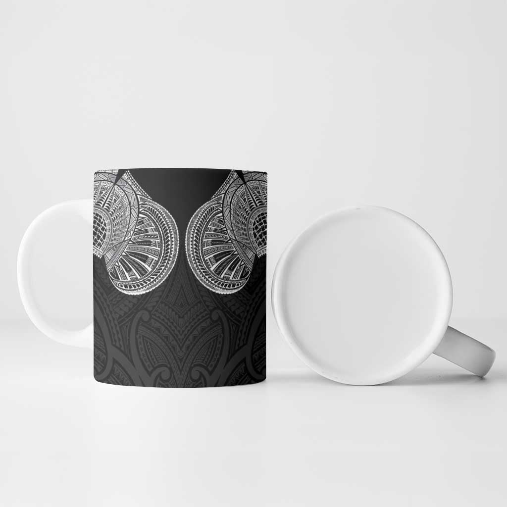 Samoan Traditional Art Tattoos Ceramic Mug Tatau Roman Reigns Black Color LT03 - Polynesian Pride