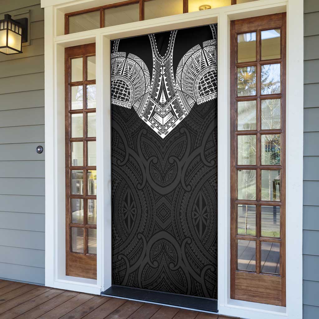 Samoan Traditional Art Tattoos Door Cover Tatau Roman Reigns Black Color - Polynesian Pride