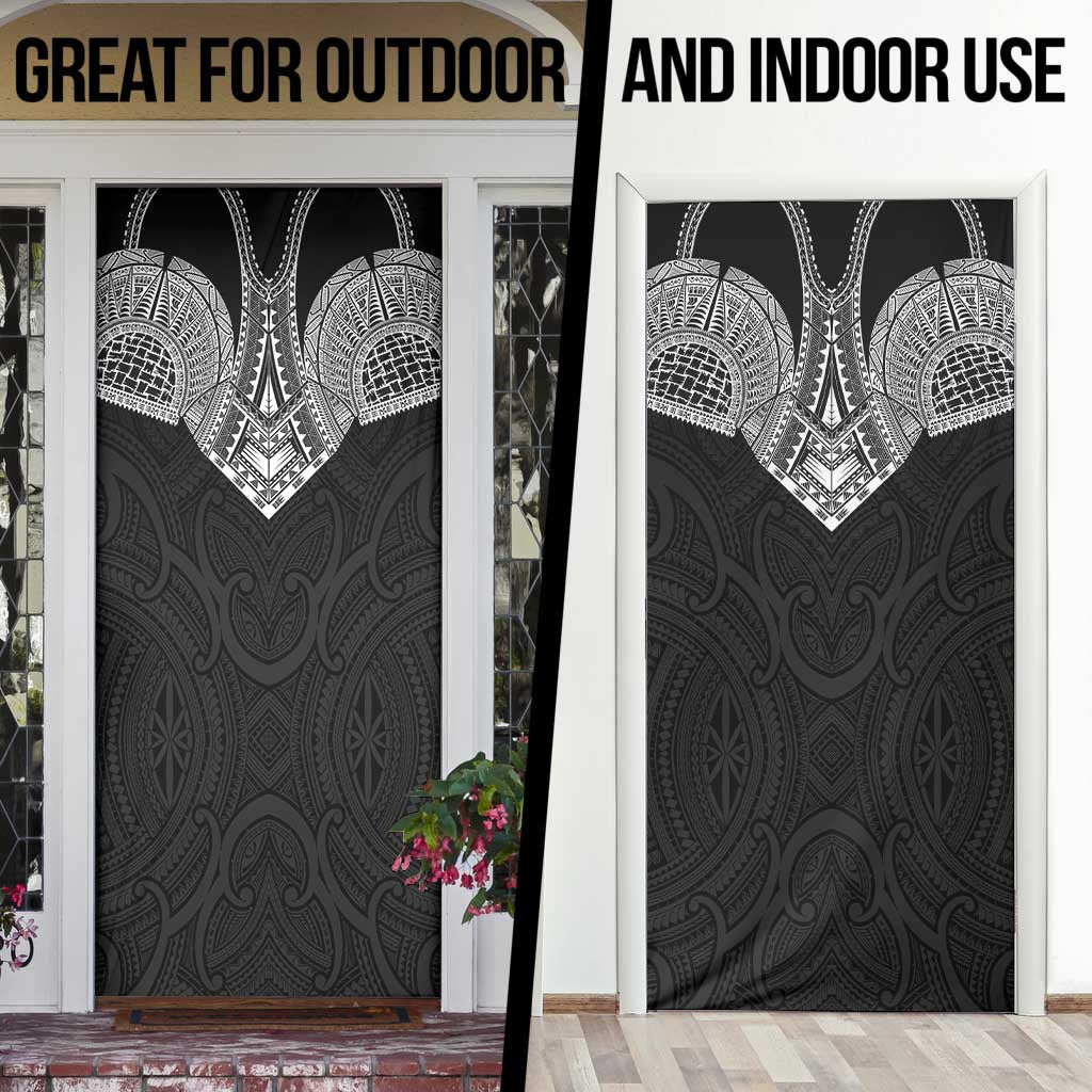 Samoan Traditional Art Tattoos Door Cover Tatau Roman Reigns Black Color - Polynesian Pride