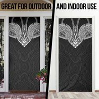 Samoan Traditional Art Tattoos Door Cover Tatau Roman Reigns Black Color - Polynesian Pride