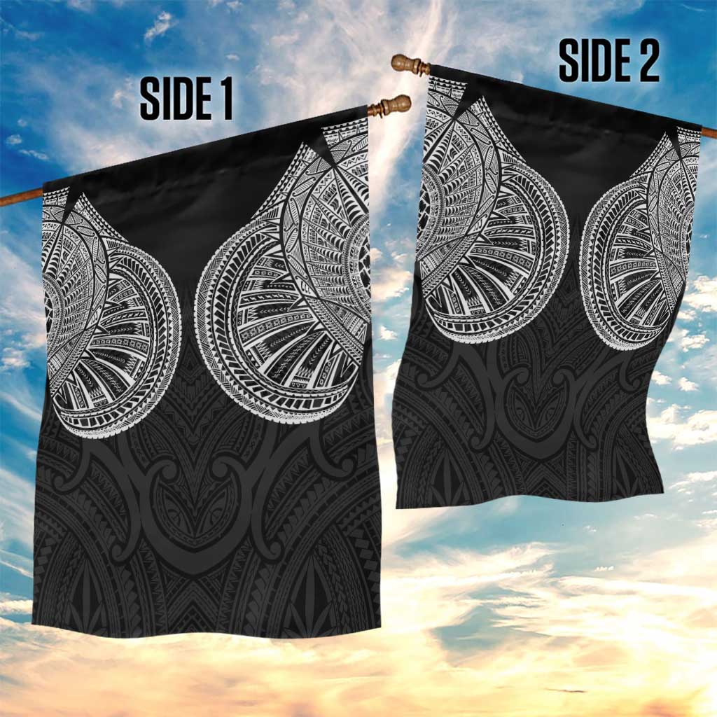 Samoan Traditional Art Tattoos Garden Flag Tatau Roman Reigns Black Color - Polynesian Pride