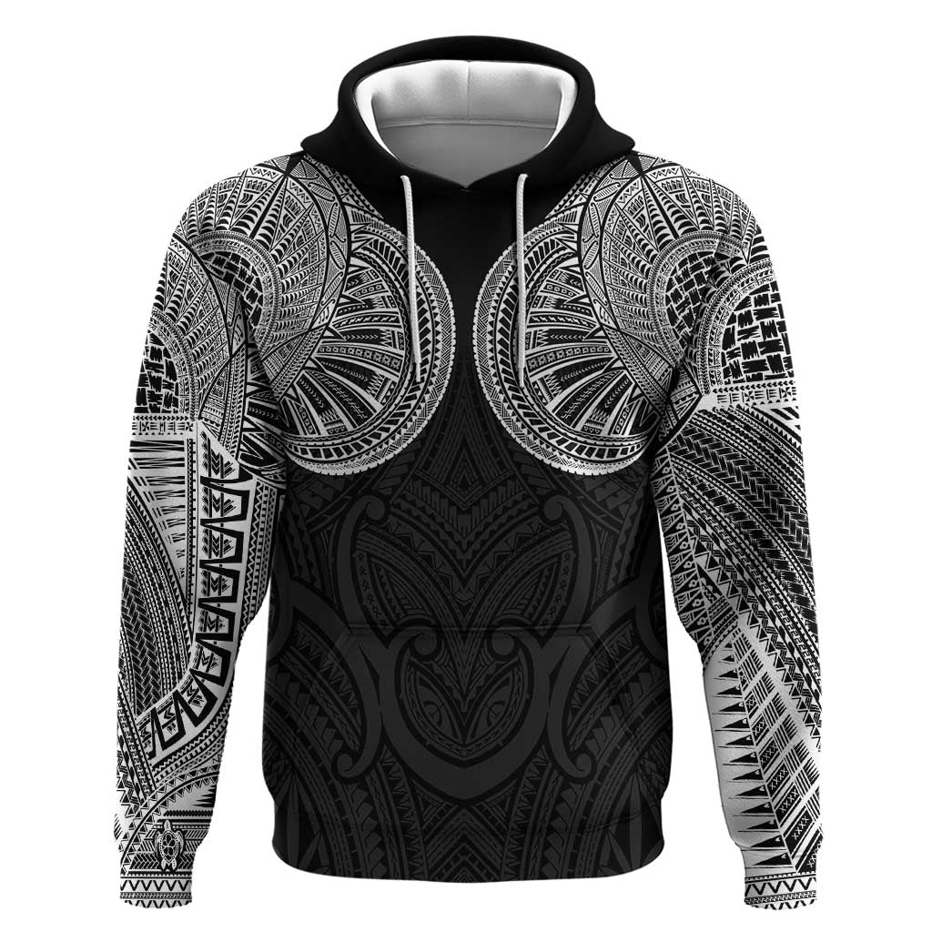Samoan Traditional Art Tattoos Hoodie Tatau Roman Reigns Black Color - Polynesian Pride