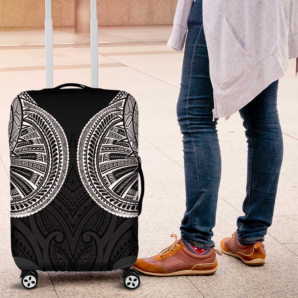Samoan Traditional Art Tattoos Luggage Cover Tatau Roman Reigns Black Color - Polynesian Pride