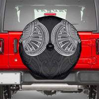 Samoan Traditional Art Tattoos Spare Tire Cover Tatau Roman Reigns Black Color - Polynesian Pride
