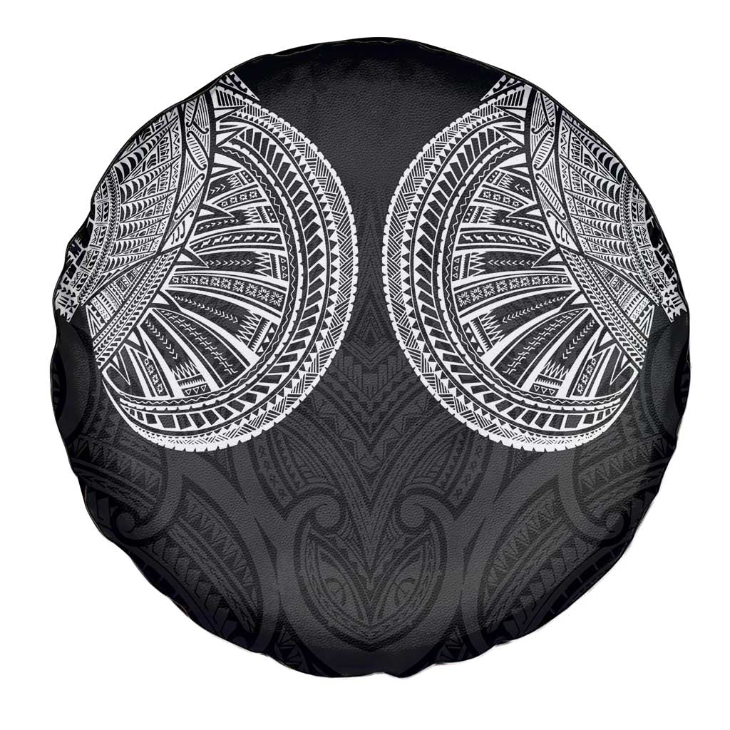 Samoan Traditional Art Tattoos Spare Tire Cover Tatau Roman Reigns Black Color - Polynesian Pride