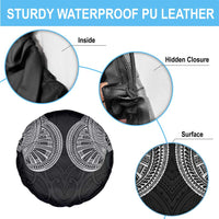 Samoan Traditional Art Tattoos Spare Tire Cover Tatau Roman Reigns Black Color - Polynesian Pride