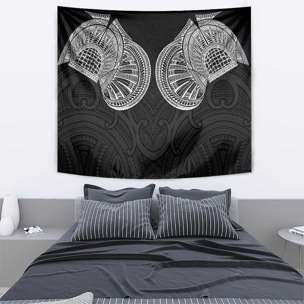 Samoan Traditional Art Tattoos Tapestry Tatau Roman Reigns Black Color LT03 - Polynesian Pride