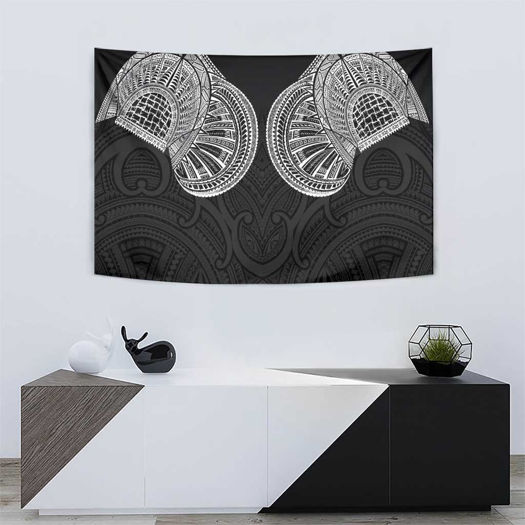 Samoan Traditional Art Tattoos Tapestry Tatau Roman Reigns Black Color LT03 - Polynesian Pride