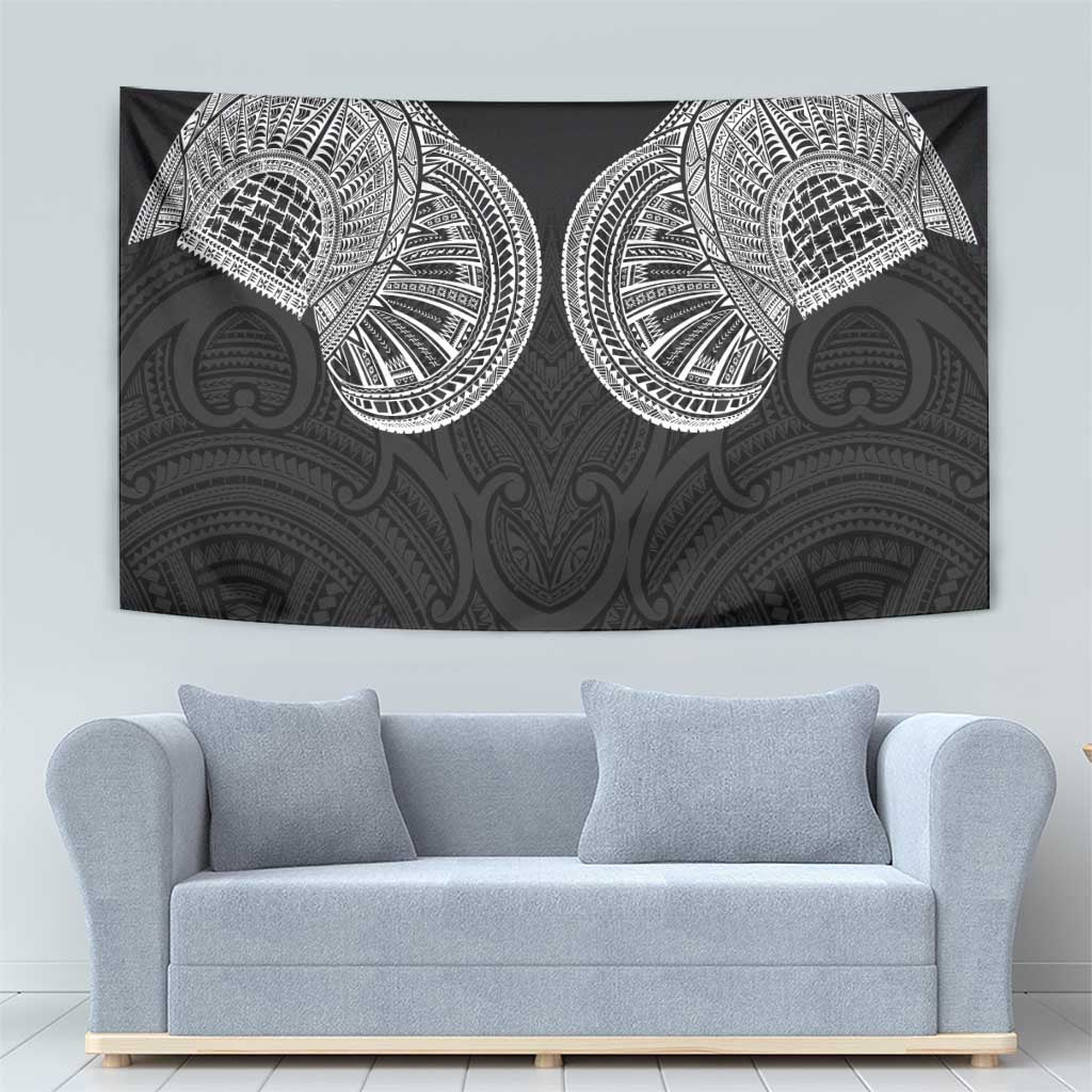 Samoan Traditional Art Tattoos Tapestry Tatau Roman Reigns Black Color LT03 - Polynesian Pride