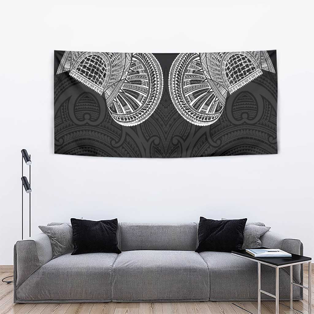 Samoan Traditional Art Tattoos Tapestry Tatau Roman Reigns Black Color LT03 - Polynesian Pride