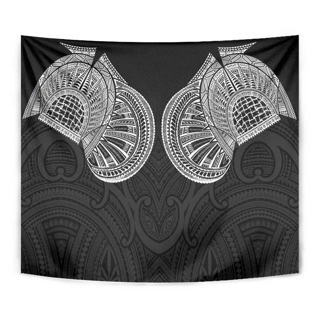 Samoan Traditional Art Tattoos Tapestry Tatau Roman Reigns Black Color LT03 - Polynesian Pride