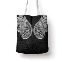 Samoan Traditional Art Tattoos Tote Bag Tatau Roman Reigns Black Color - Polynesian Pride