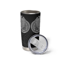 Samoan Traditional Art Tattoos Tumbler Cup Tatau Roman Reigns Black Color - Polynesian Pride