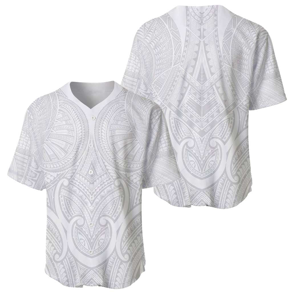 Samoan Traditional Art Tattoos Baseball Jersey Tatau Roman Reigns White Color - Polynesian Pride