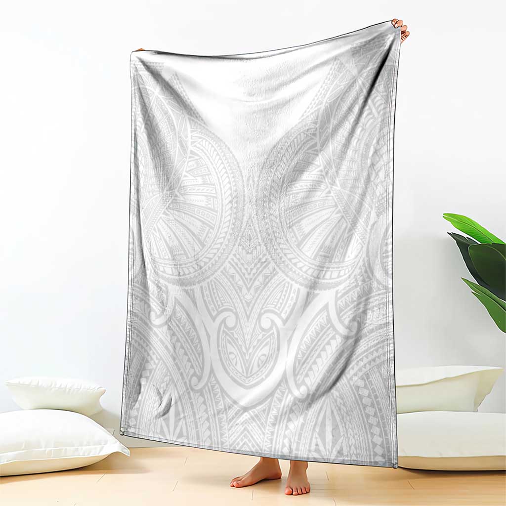 Samoan Traditional Art Tattoos Blanket Tatau Roman Reigns White Color - Polynesian Pride