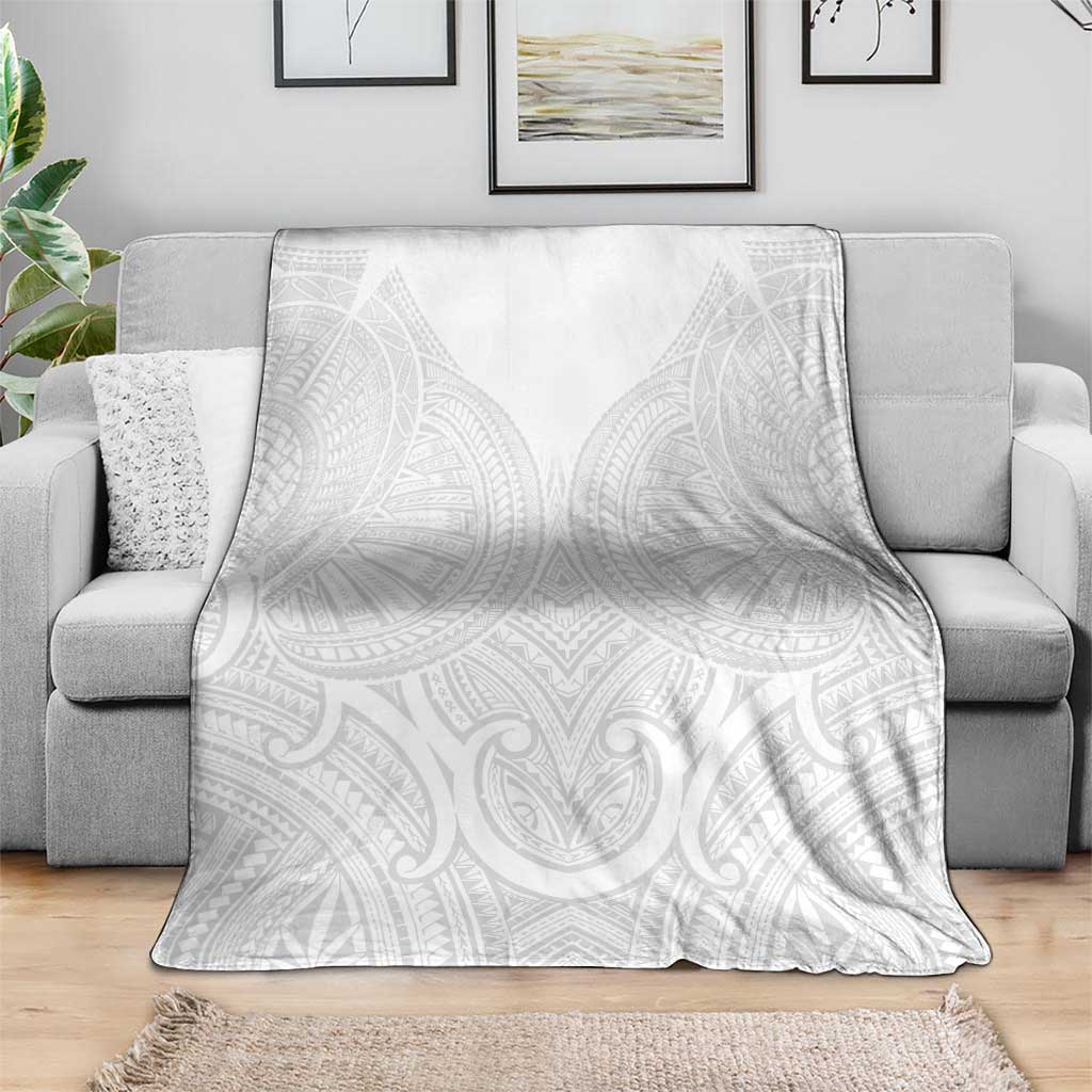 Samoan Traditional Art Tattoos Blanket Tatau Roman Reigns White Color - Polynesian Pride