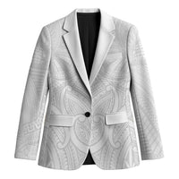 Samoan Traditional Art Tattoos Blazer Tatau Roman Reigns White Color LT03 Unisex White - Polynesian Pride