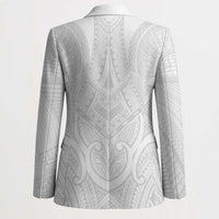 Samoan Traditional Art Tattoos Blazer Tatau Roman Reigns White Color LT03 - Polynesian Pride