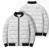 Samoan Traditional Art Tattoos Bomber Puffer Jacket Tatau Roman Reigns White Color LT03 - Polynesian Pride