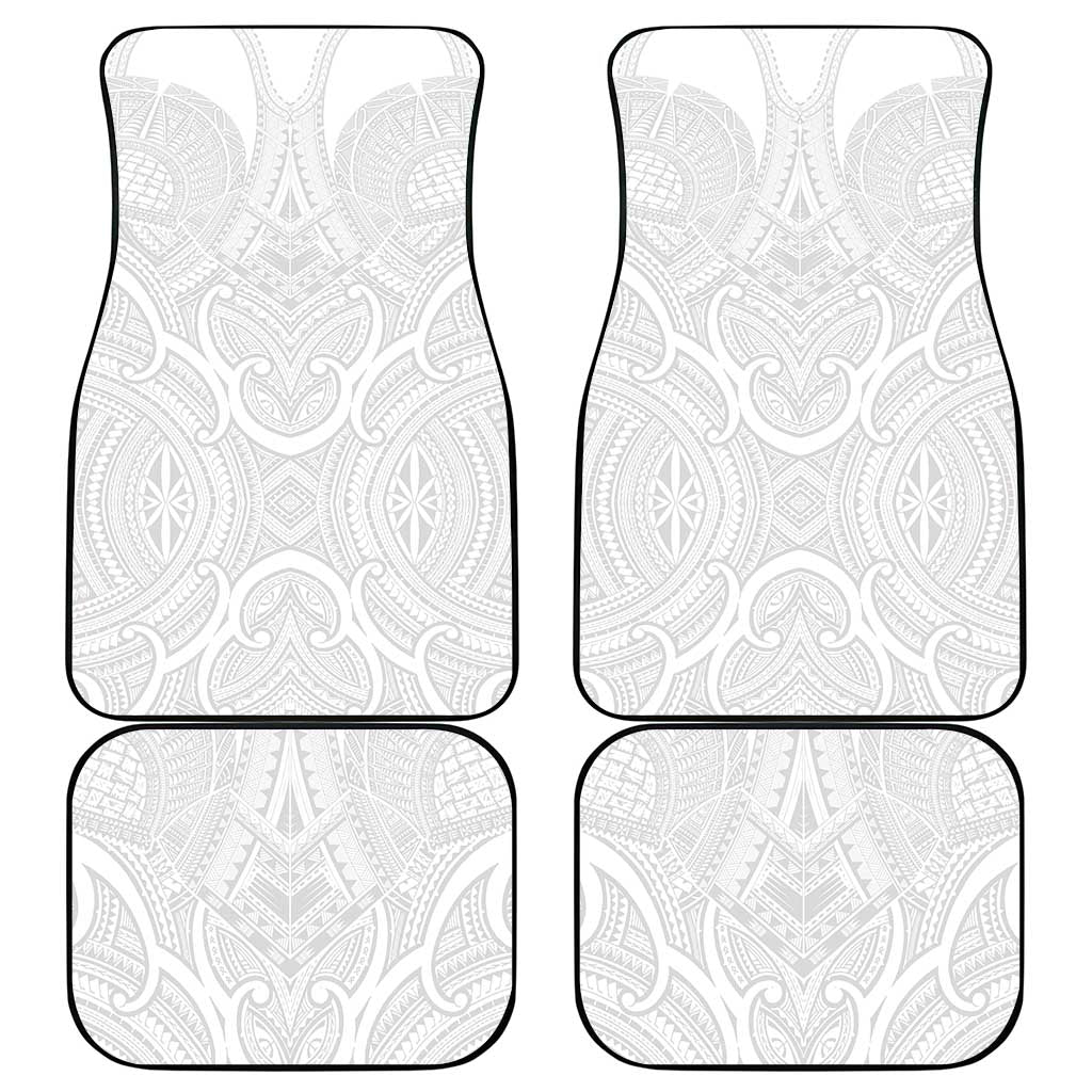 Samoan Traditional Art Tattoos Car Mats Tatau Roman Reigns White Color LT03 - Polynesian Pride