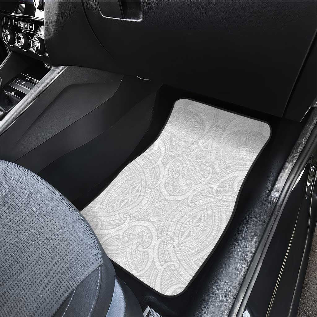 Samoan Traditional Art Tattoos Car Mats Tatau Roman Reigns White Color LT03 - Polynesian Pride