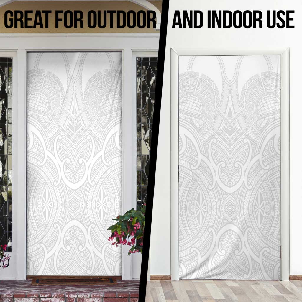 Samoan Traditional Art Tattoos Door Cover Tatau Roman Reigns White Color LT03 - Polynesian Pride