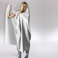 Samoan Traditional Art Tattoos Hooded Blanket Tatau Roman Reigns White Color - Polynesian Pride
