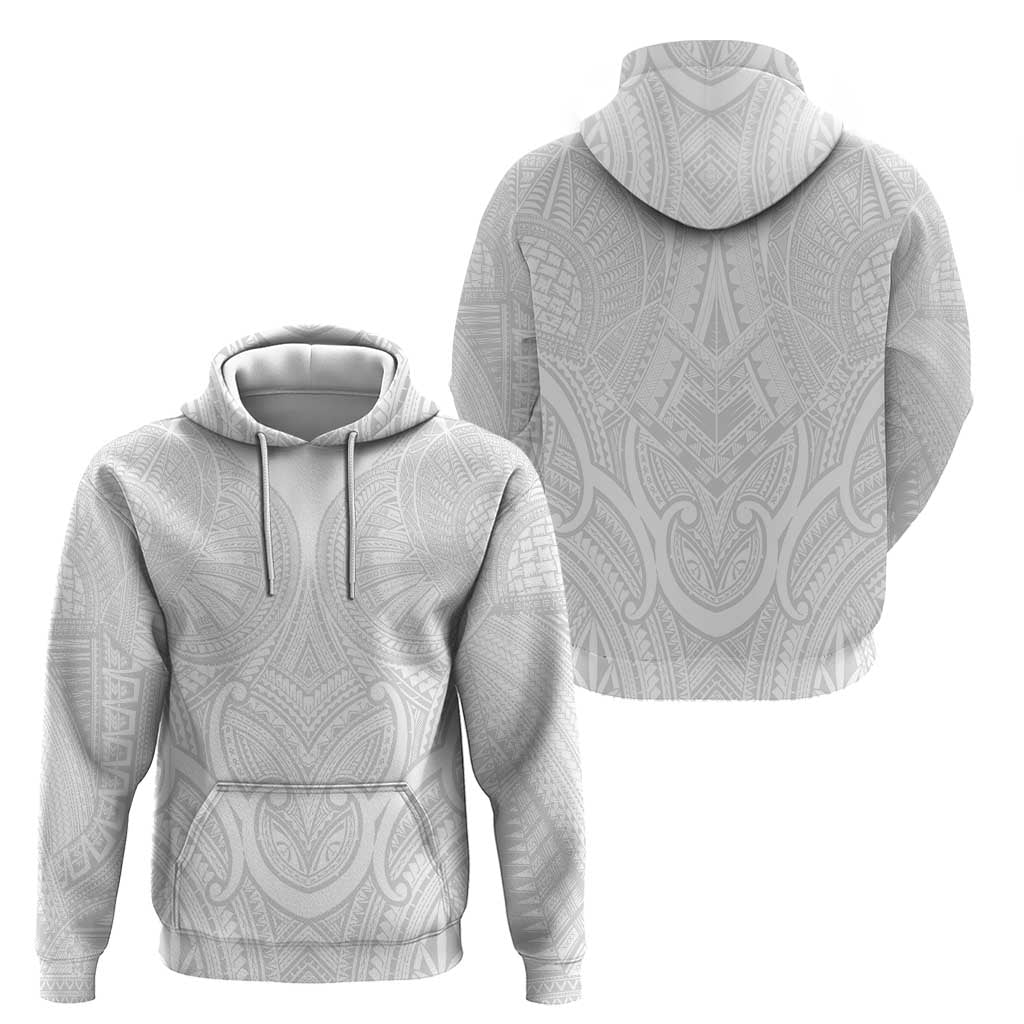 Samoan Traditional Art Tattoos Hoodie Tatau Roman Reigns White Color - Polynesian Pride