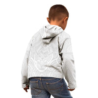 Samoan Traditional Art Tattoos Kid Hoodie Tatau Roman Reigns White Color LT03 - Polynesian Pride