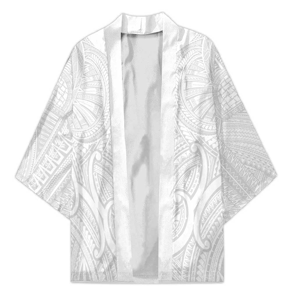 Samoan Traditional Art Tattoos Kimono Tatau Roman Reigns White Color - Polynesian Pride