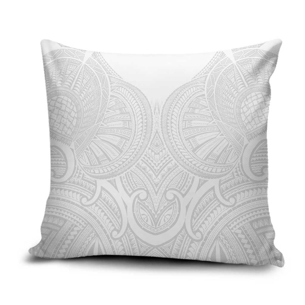 Samoan Traditional Art Tattoos Pillow Cover Tatau Roman Reigns White Color - Polynesian Pride